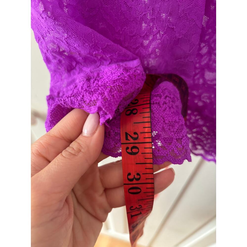 Victoria’s Secret Purple Lace Chemise Nightgown Sleep Dress XL NWT Adjustable - Picture 5 of 6